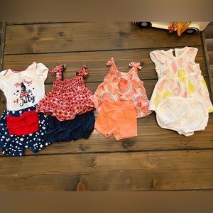 Newborn girl summer outfit lot
